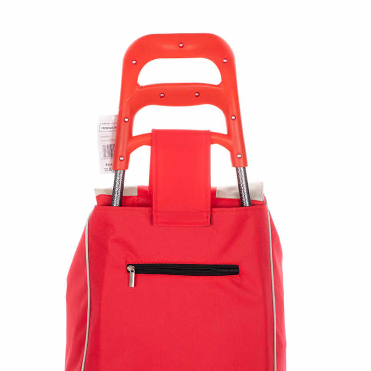 Euroline gurulós lépcsőjáró bevásárlókocsi Piros színben