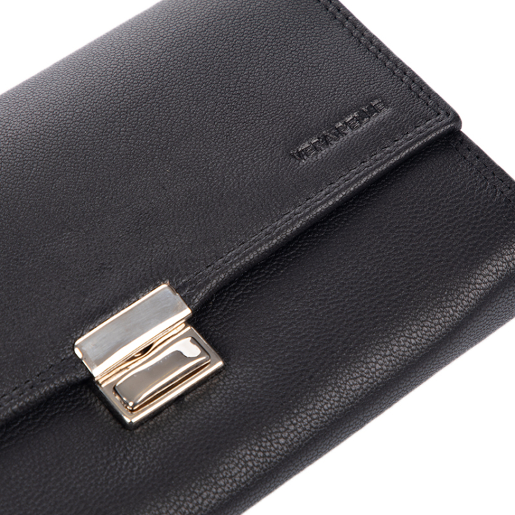 Pincér pénztárca és tartó fekete színben