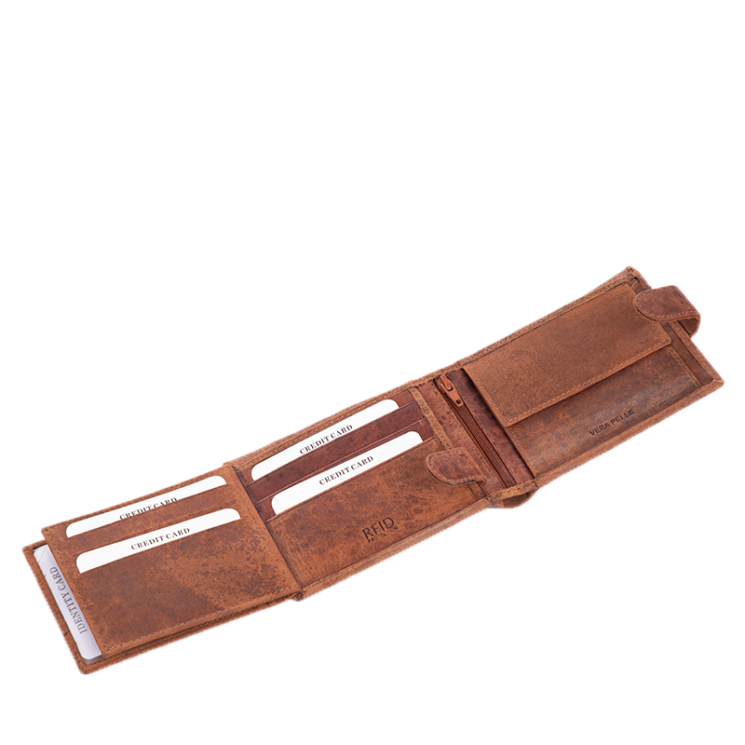 Motoros pénztárca bőr díszdobozban RFID rendszerrel