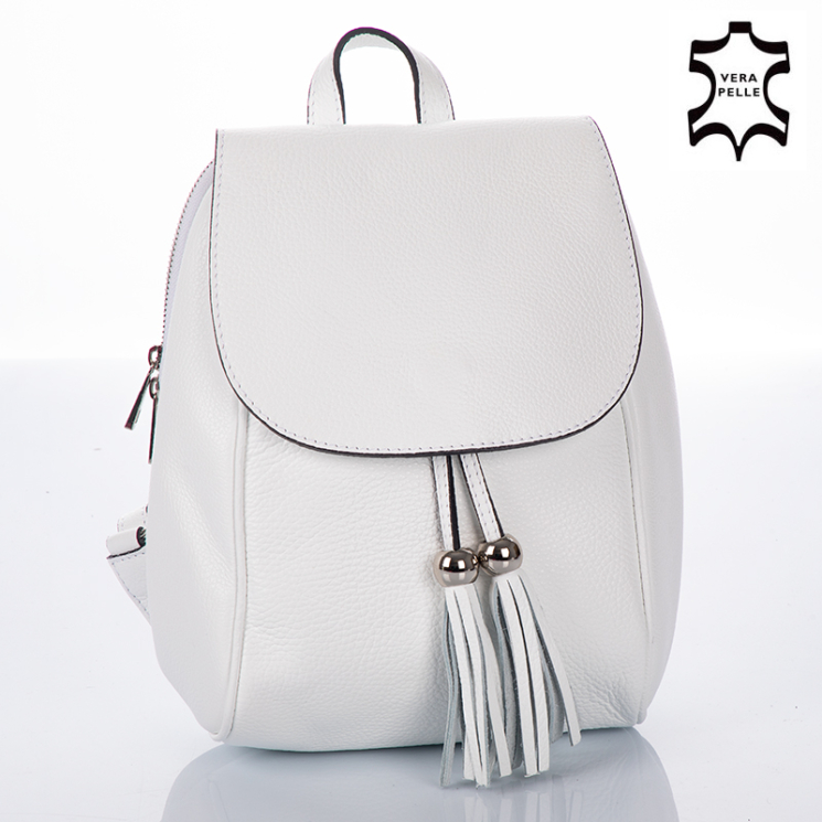 Valódi bőr női hátizsák S1288 2 White