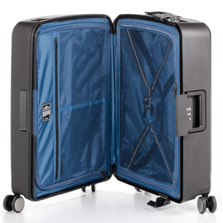 Bon Voyage Törhetelen Cipzár nélküli Spinner bőrönd L Zöld
