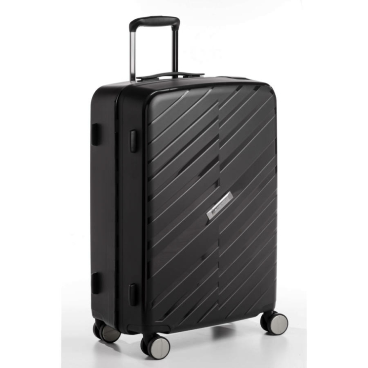 Bon Voyage Törhetelen Cipzár nélküli Spinner bőrönd L Zöld