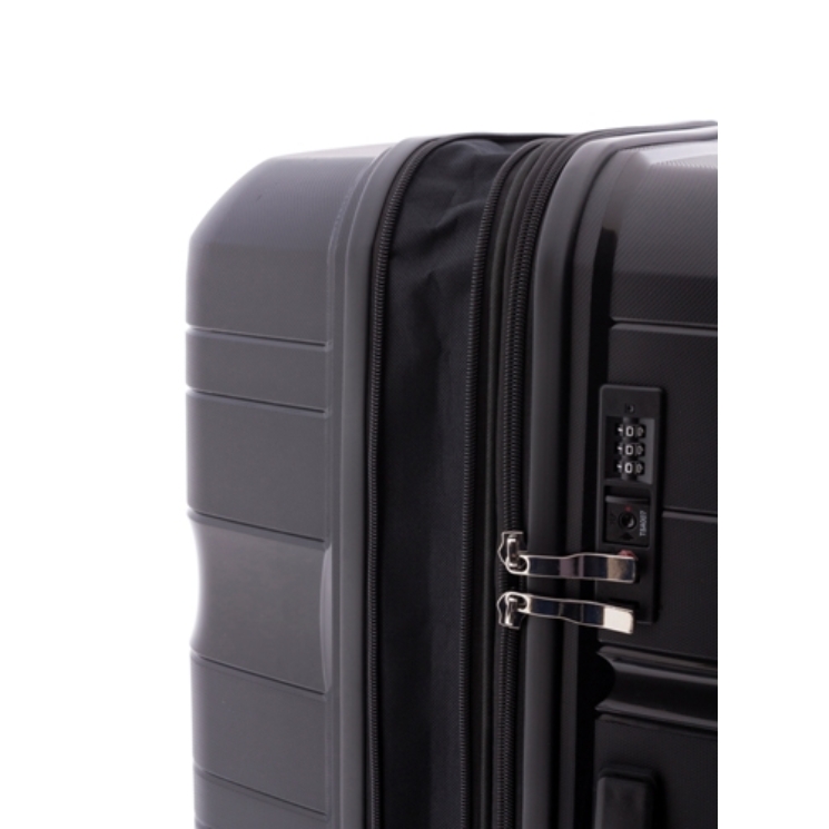 Gladiator Spinner bőrönd M-3812 Szürke  ajándék bőröndhuzattal