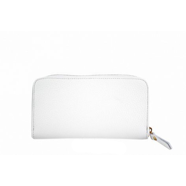 Valódi bőr női pénztárca fehér színben