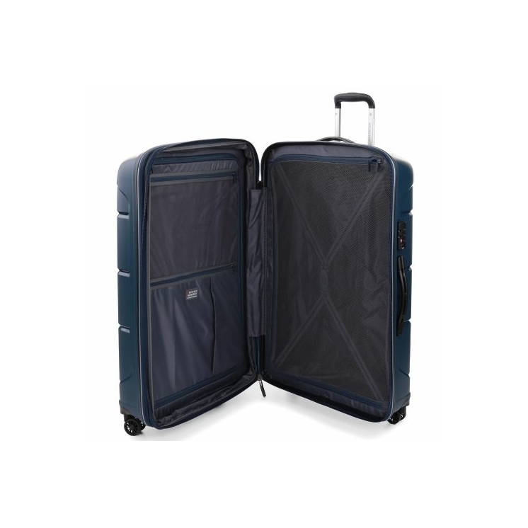 Roncato FLIGHT DLX Spinner Bőrönd R-3461 Piros ajándék bőröndhuzattal