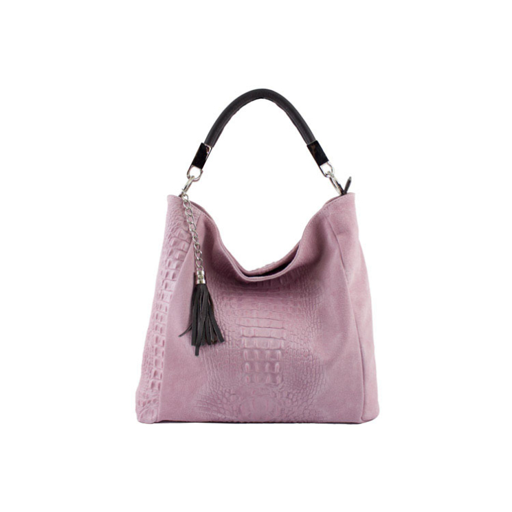 Olasz Valódi bőr női válltáska piros színben