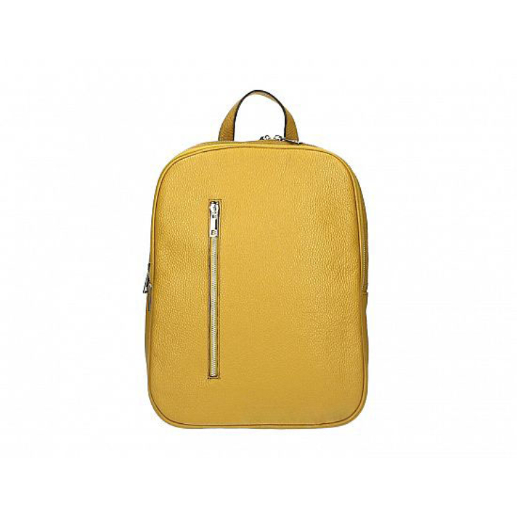 Valódi bőr női Hátizsák Sárga
