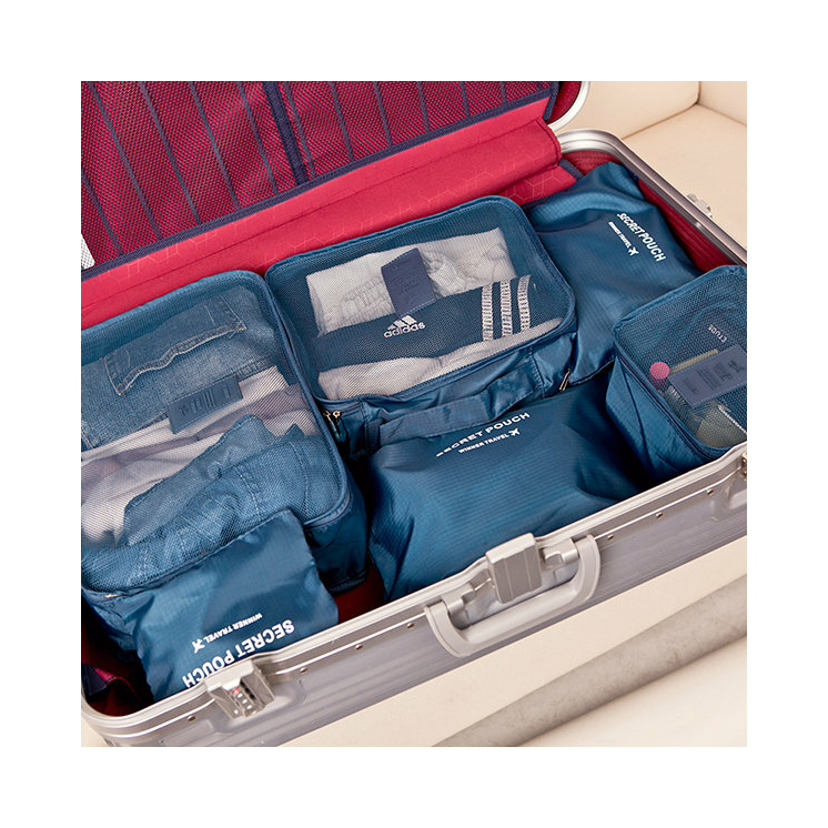 Bőröndrendező táskák utazáshoz 6 db-os szett