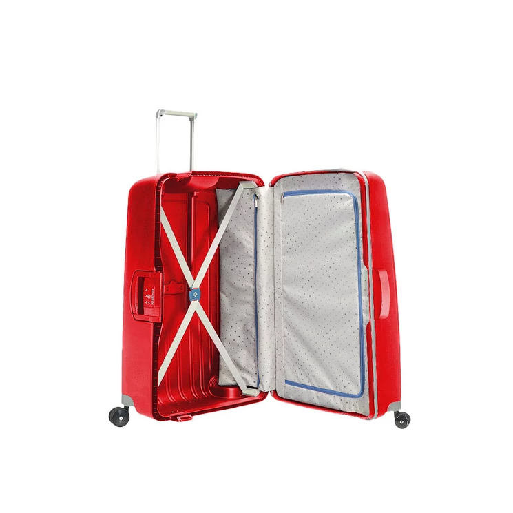 Samsonite S-Cure Spinner bőrönd 75 cm-es ajándék bőröndhuzattal