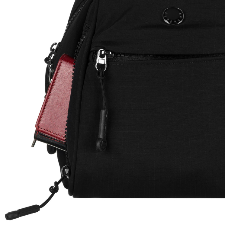 Női városi hátizsák fekete színben