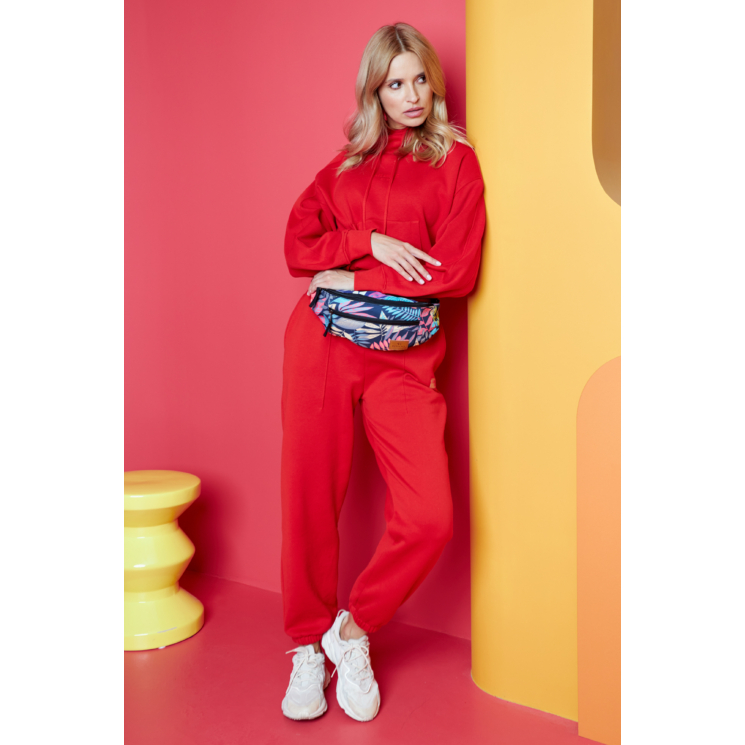 Tágas női Övtáska Divatos mintában