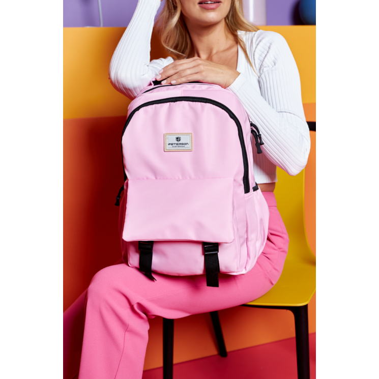 Női Nagyméretű Városi Hátizsák Rózsaszín színben