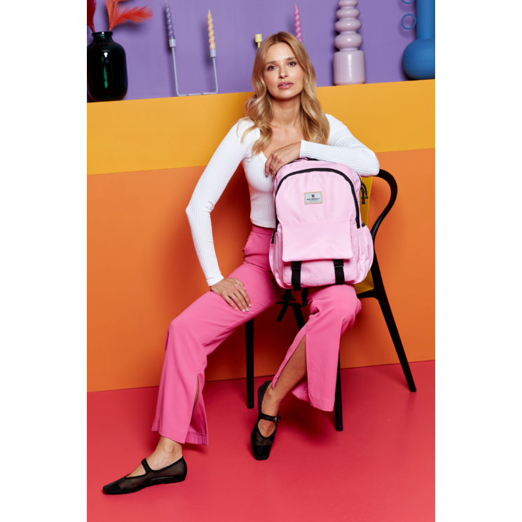 Női Nagyméretű Városi Hátizsák Rózsaszín színben