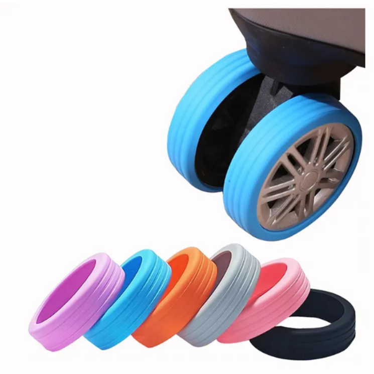 8 db Csendes Kerékhuzat bőröndökhöz royalkék színben