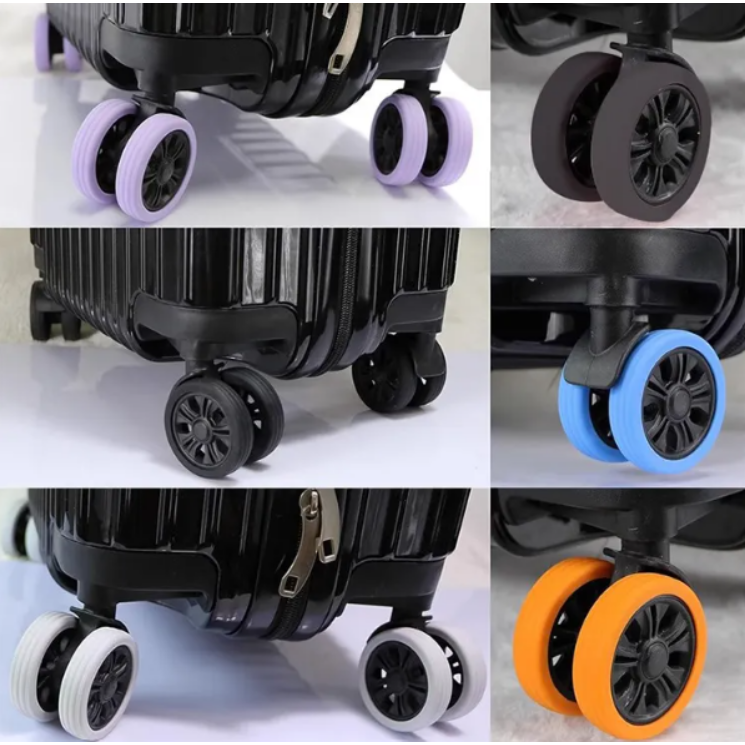 8 db Csendes Kerékhuzat bőröndökhöz royalkék színben