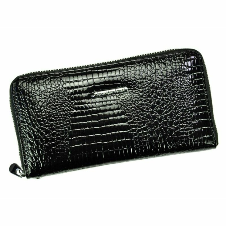 Jennifer Jones Valódi bőr Pénztárca fekete színben