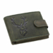 Giulio vadász pénztárca  szarvas mintával RFID rendszerrel zöld színben