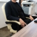 Kényelmes Irodai forgószék lábtartóval