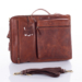 Giulio 3 funkciós Valódi bőr férfi hátizsák barna színben 