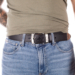 JEANS Valódi bőr férfi öv 130 cm