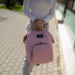 RYANAIR WIZZAIR KÉZIPOGGYÁSZ MÉRETŰ  HÁTIZSÁK 39 x 25 x 16 cm Pink színben