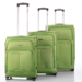 Travelway Prémium Bőrönd szett Pálmazöld színben