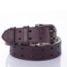 Duplacsatos Valódi bőr férfi öv barna színben 115cm