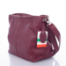 Valódi bőr női táska bordo színben