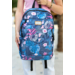 Sokzsebes Női hátizsák divatos mintában