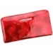 Piros Lakk Valódi bőr pillangós női Pénztárca
