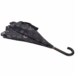 Lorenzo fekete Műbőr + Valódi bőr Esernyő