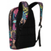 Sokzsebes Női hátizsák divatos mintában