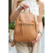 Divatos női hátizsák camel színben