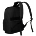 Városi hátizsák légáteresztő hátrésszel Fekete színben