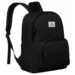Városi hátizsák légáteresztő hátrésszel Fekete színben