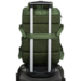Peterson extrabővíthető zöld színű hátizsák kézipoggyász méretben 40 x 30 x 20 cm