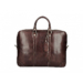 Valódi bőr Aktatáska sötétbarna színben