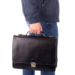 Tolltartós valódi bőr aktatáska 2 részes
