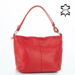 Valódi bőr női táska piros színben