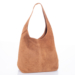 Valódi velúrbőr női táska őzbarna színben