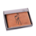 Bivalybőr vadász pénztárca díszdobozban őz mintával RFID rendszerrel