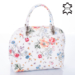 Valódi bőr virágos női táska