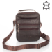  Valódi bőr férfi oldaltáska barna színben