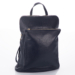 Valódi bőr női hátizsák 3 funkciós sötétkék színben