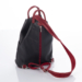 Valódi bőr női hátizsák Fekete-Piros színben S6925
